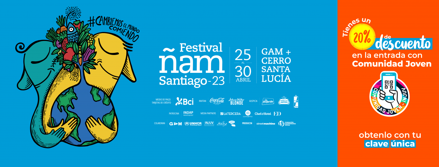 INJUV TE INVITA A DISFRUTAR DEL FESTIVAL ÑAM SANTIAGO 2023